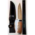 COLUMBIA HUNTING KNIFE STAINLESS STEEL OUTDOOR  SA66 &SHEATH (28CM) NEW???