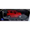 BOXED NEW RAY TOYS. DIE CAST 1997 MERCEDES BENZ A CLASS WITH PULL BACK ACTION SCALE 1:32  L. 10,5 CM