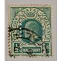 KING EDWARD VII 1/2PENNY NATAL STAMP **ERRORS ** ADDITIONAL ROWS OF PERFS**RARE  STAMP**CV  R750.00