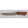 COLUMBIA HUNTING KNIFE STAINLESS STEEL OUTDOOR  SA65 &SHEATH (28CM) **NEW**