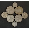 RHODESIA COIN LOT , *8 COINS LOW START AT R1 * ?.