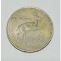 VINTAGE OLD SILVER 1RAND COIN 1967 SOUTH AFRICA **ENGLISH LEGENDS COIN** DR  *OLD SILVER* 15,4 GRAMS