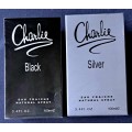 CHARLIE SILVER AND CHARLIE BLACK NATURAL SPRAY **PERFUME **