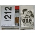NUMBER ONE &  212 NYQUIST MEN`S PERFUME. ** SEALED **