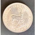 UNION OF SOUTH AFRICA 5 SHILLING COIN  **28,28 grams** SILVER COIN** 1958**