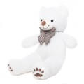 Giant Teddy Bear with a Bow-Tie & Paws  - White - 80cm