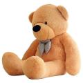 Giant Teddy Bear with a Bow Tie - Extra Large  - Mustard- 140cm
