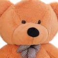 Giant Teddy Bear with a Bow Tie - Extra - Mustard- 120cm