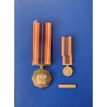 SADF - PRO PATRIA MEDAL + CUNENE BAR - FULL SIZE + MINIATURE