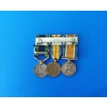 WW1 - WAR AND VICTORY MEDALS + INDIA GSM 1919 - MINIATURES