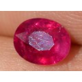 Untreated 0.95ct oval shaped winza ruby