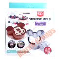 3pc Mickey Mouse Stainless Steel Mousse Cake Ring Mold (cookie cutter) 8cm,10cm