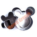 3pc Mickey Mouse Stainless Steel Mousse Cake Ring Mold (cookie cutter) 8cm,10cm