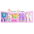 Baby Clothes Fondant silicone mould
