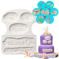 Dream Driftwood & word stones (love,live & laugh) silicone mould -Beach sign