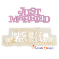 Just Married cookie cutter