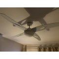 Ceiling fan with light - remote controlled