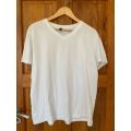 White Large 100% cotton T-shirt