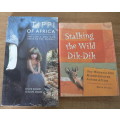 2 x Africa wildlife/travel books with a female interest