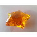 Vintage Rosenthal amber crystal paperweight.