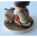 Lovely Vintage Goebel Hummel `Farm Boy With Pigs` Figurine. H: 14,5 cm
