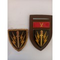 SADF 61 Mech Battalion Arm Patch and Shoulder Flash With Command Bar
