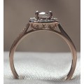 9ct Rose Gold Diamond Ring