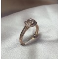 9ct Rose Gold Diamond Ring