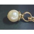 9ct Chain and Real Pearl Pendant
