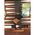 Vintage BACKGAMMON GAME!! complete in Original carry case + Book!!