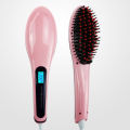 Auto Fast Hot Hair Straightener Brush Electric Comb Flat Iron Styling LCD Screen