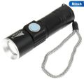 Mini Pocket Zoomable USB Charge Rechargeable LED Light Flashlight Torch Lamp AU