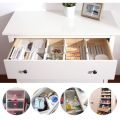 Spring Loaded Drawer Divider Organizer Expandable Separator White Adjustable ( 2 in box)