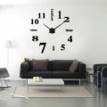 Luxury 3D DIY Wall Clock Arabic numerals Mirror Sticker Home Living Room Art Décor