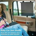 2-Pack Retractable Car Auto Side Window Baby Sun Shade Shield Cover RollVisor