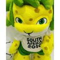 Large Zakumi Plush Character Doll - Official FIFA 2010 Licensed Product - Clean and Basically New!