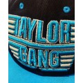 Original Whiz Khalifa Taylor Gang / Turquoise & Black - Flat Cap - Awesome Embroidery