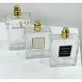 Trio Of Empty Chanel Perfume Bottles - Makes For Nice Display