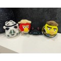Collection Of 4 Star Wars -AngryBirds Plush Character Dolls  Good Condition / Slight Discolouration