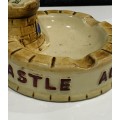 Rare - Castle Beers - Advertising Turret Ashtray - English Made - Beer Stout Ale
