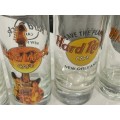 5 x Original Hard Rock Cafe Shot Glasses - From Prime International Cities  Save The Planet