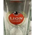 Quality 0.5L Glass Beer Mug  SAB Lion Lager - Promotional Mug From 1976