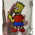 Novelty Glass Character Bar Mug - Bart Simpson - From A 90s Collection