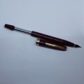 Vintage Sheaffer Imperial III Touchdown Fountain Pen, Burgundy and gold trim , Not Tested