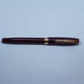 Vintage Sheaffer Imperial III Touchdown Fountain Pen, Burgundy and gold trim , Not Tested