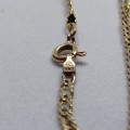 9 ct Gold wrist chain ( Broken Clasp) and 9ct Gold Necklace ( Chain broken) combo