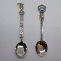 Vintage collectable spoons x 2 (800 silver) ( 18.6 grams)