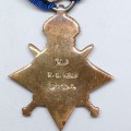 WW1 1914-15 Star medal : PRIVATE H.S KEMP