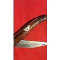 OKAPI FOLDING KNIFE WITH WOODEN HANDLE