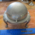silver plated butter dish, no glass, as per photo